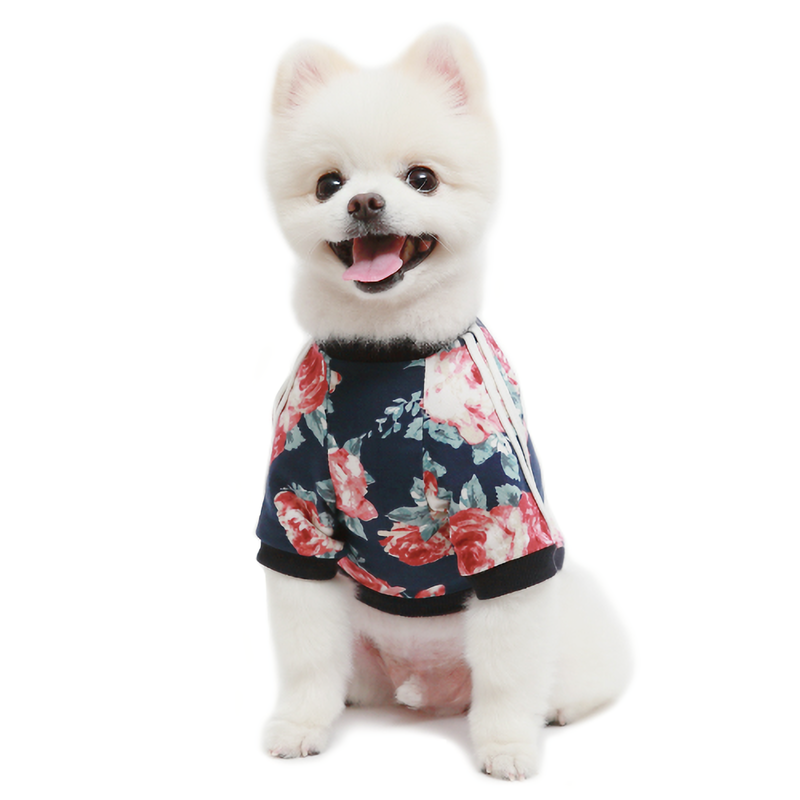 Flower Jersey T-Shirt - Comfortable Pet Apparel with Floral Design