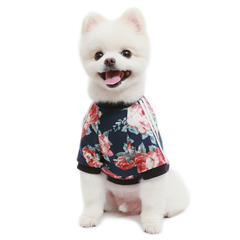 Flower Jersey T-Shirt - Comfortable Pet Apparel with Floral Design
