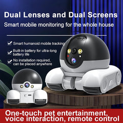 1080P Pet Tracking WiFi Camera – Home Security & Pet Monitor with Mobile App Control