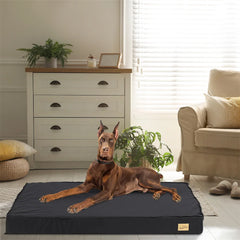 Large Orthopedic Dog Bed 2-in-1 Waterproof Cushion with Washable Cover