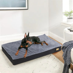 Large Orthopedic Dog Bed 2-in-1 Waterproof Cushion with Washable Cover