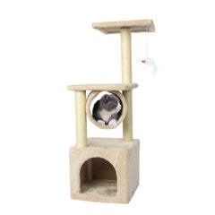 Multi-Level Cat Tree House Tower - Climbing & Scratching Activity Center