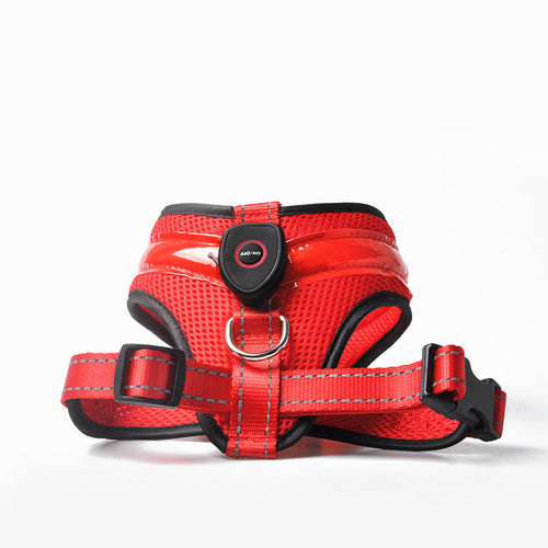 USB Rechargeable LED DogHarness Safety Vest Reflective Strip