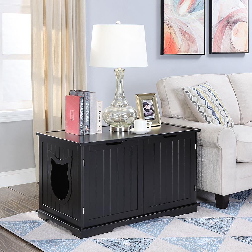 X-Large Cat Litter Box Enclosure - Hidden Washroom Bench Furniture