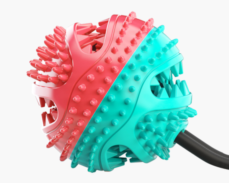 Rubber Bone Dog Chew Toy - Dental Health & Teeth Cleaning