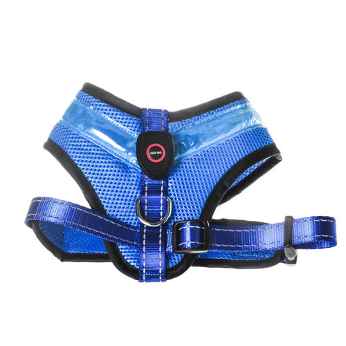 USB Rechargeable LED DogHarness Safety Vest Reflective Strip