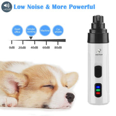 Dog with closed eyes next to a white electronic device with black accents, labeled 'Schnauzer', on a white background.