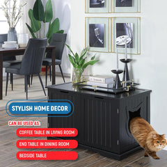 X-Large Cat Litter Box Enclosure - Hidden Washroom Bench Furniture