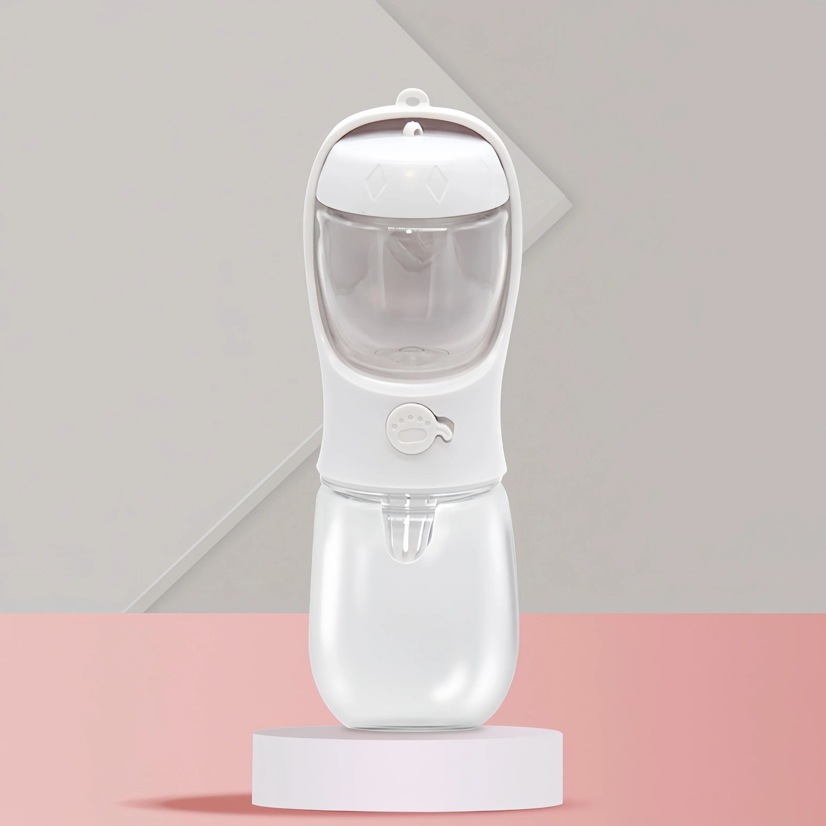 Portable Pet Water Bottle with Food Dispenser – Food Grade Material, Dog & Cat Travel Water Cup for Puppies