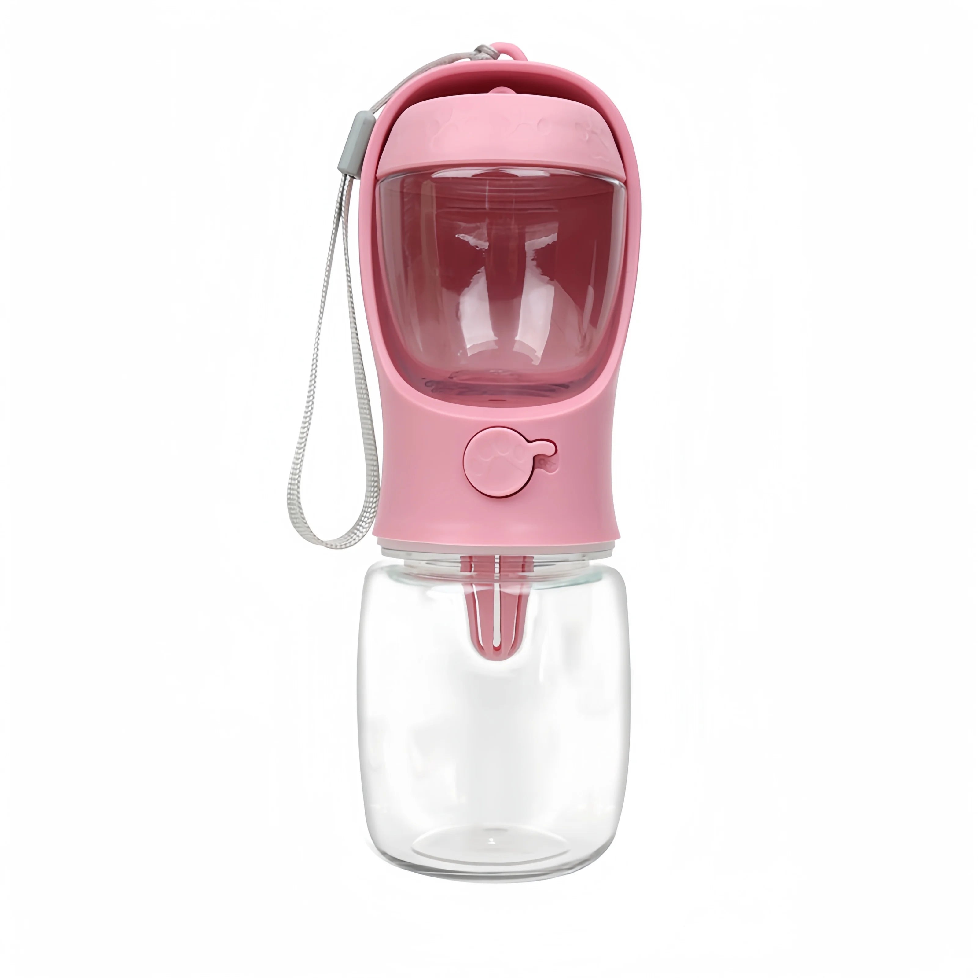 Portable Pet Water Bottle with Food Dispenser – Food Grade Material, Dog & Cat Travel Water Cup for Puppies