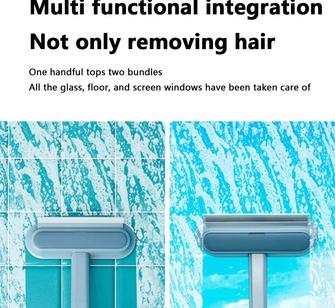 Pet Hair Remover Brush - 3-in-1 Long Handle Cleaning Tool