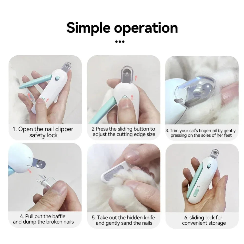 Professional Pet Nail Clippers – Safe & Comfortable Trimmer for Cats & Dogs