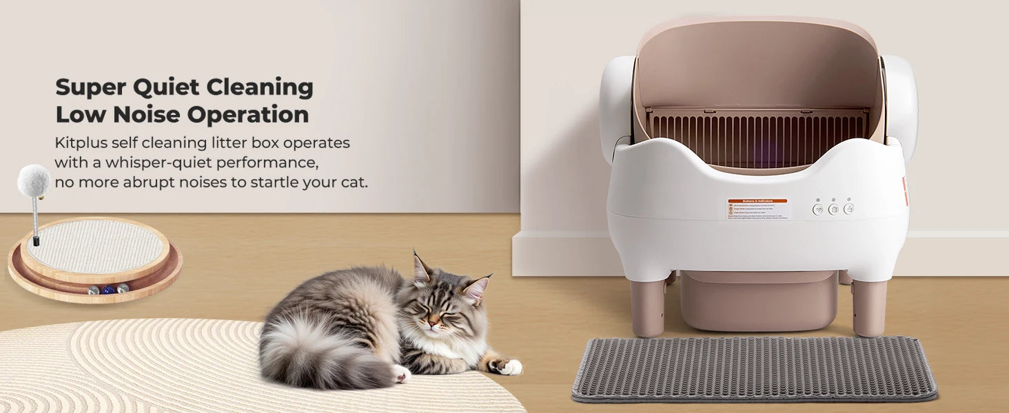Self-Cleaning Litter Box - Smart App-Controlled Automatic System for Multiple Cats