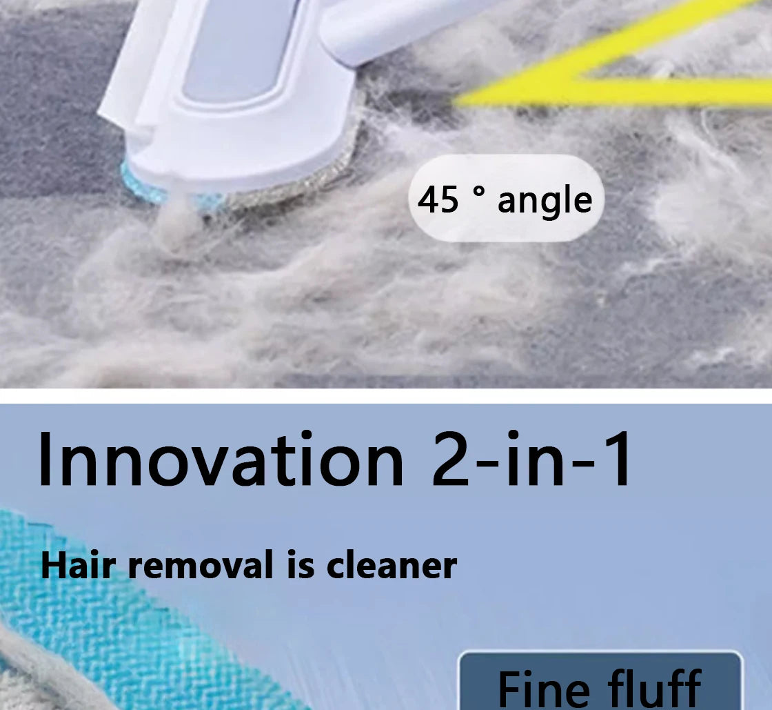 Pet Hair Remover Brush - 3-in-1 Long Handle Cleaning Tool