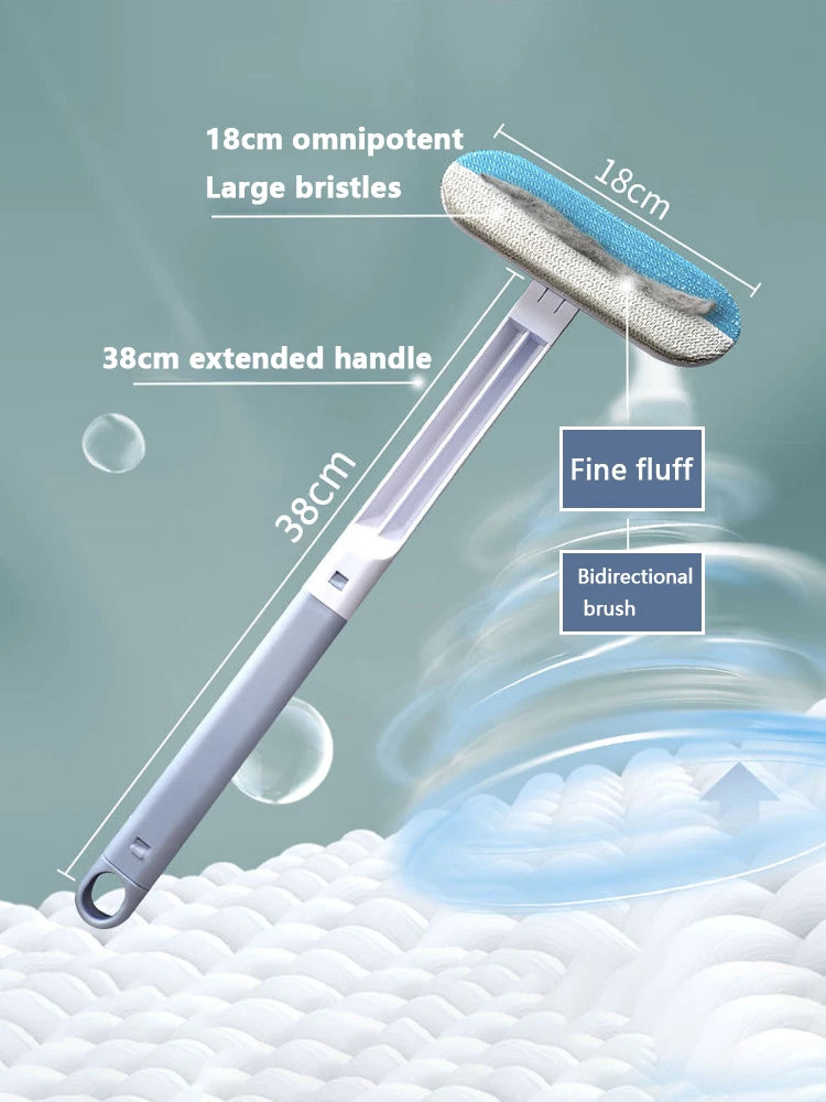 Pet Hair Remover Brush - 3-in-1 Long Handle Cleaning Tool