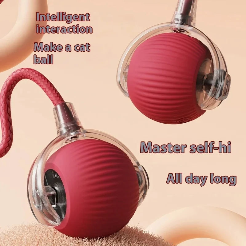 Smart Cat & Dog Toy – Automatic Rolling Ball with Fake Tail