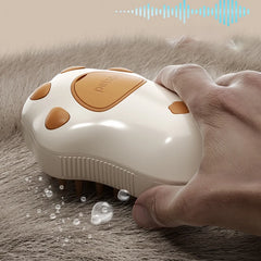 3-in-1 Steam Pet Grooming Brush - Electric Spray & Massage