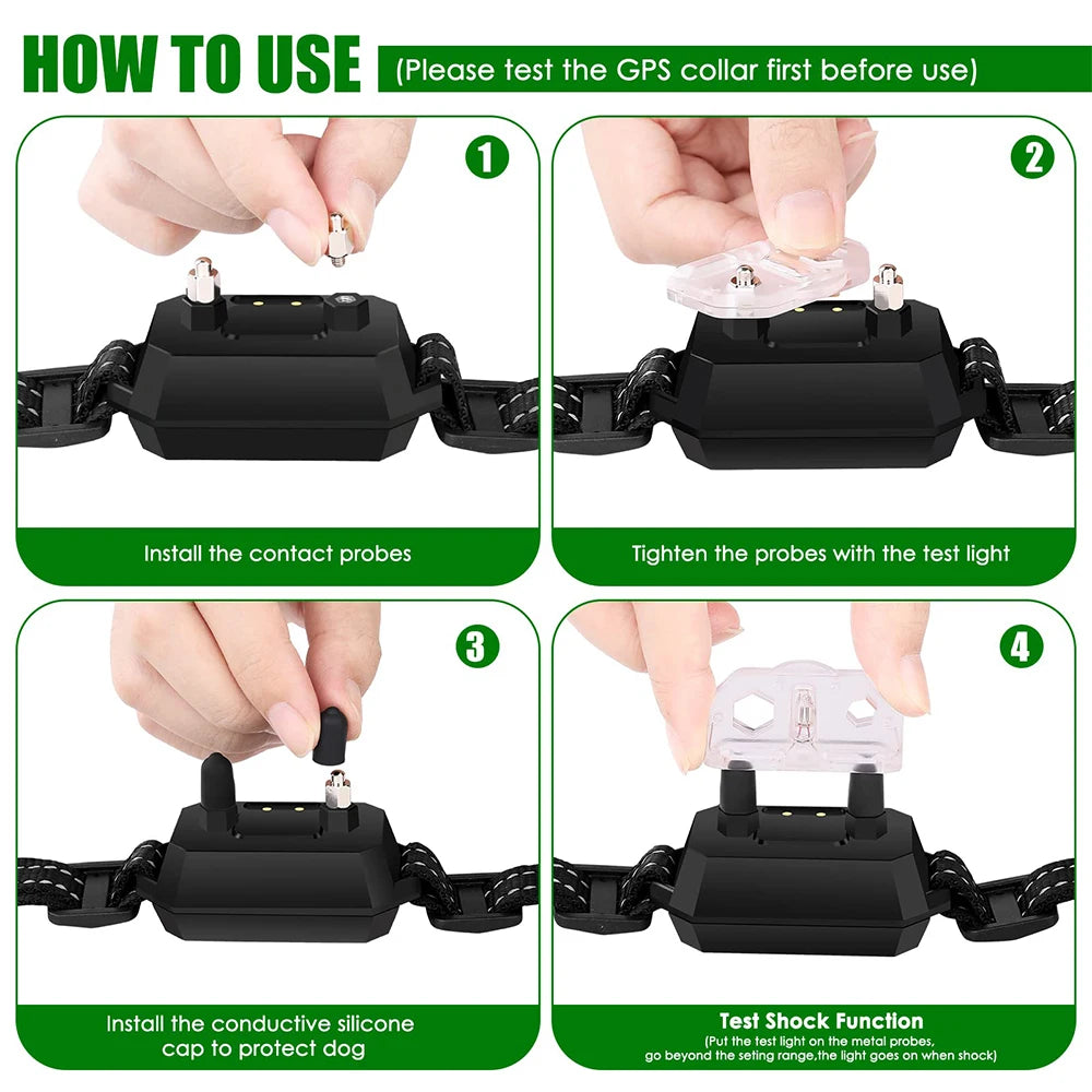GPS Wireless Dog Fence - Range up to 3300 Ft, Rechargeable & Waterproof