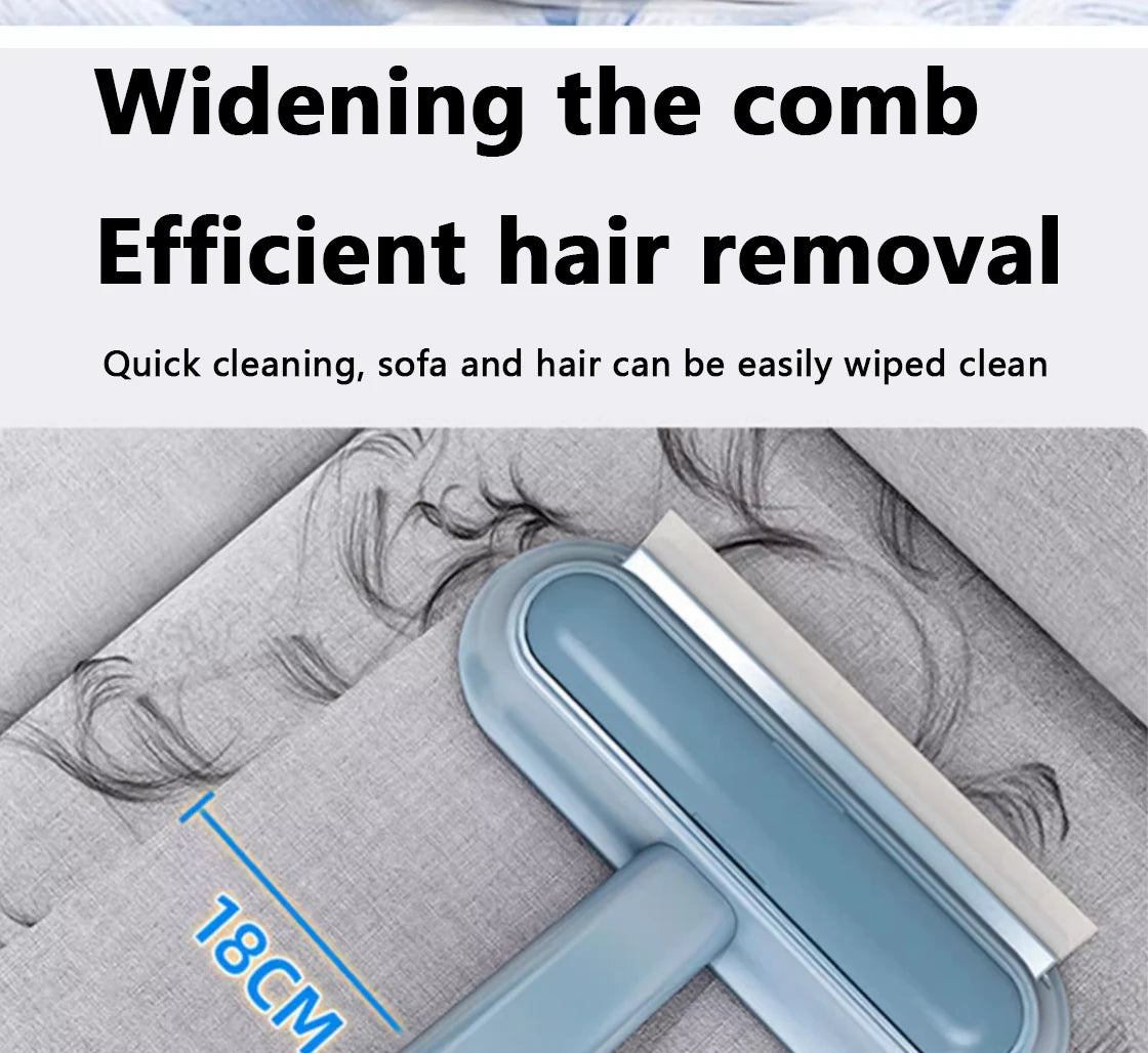 Pet Hair Remover Brush - 3-in-1 Long Handle Cleaning Tool