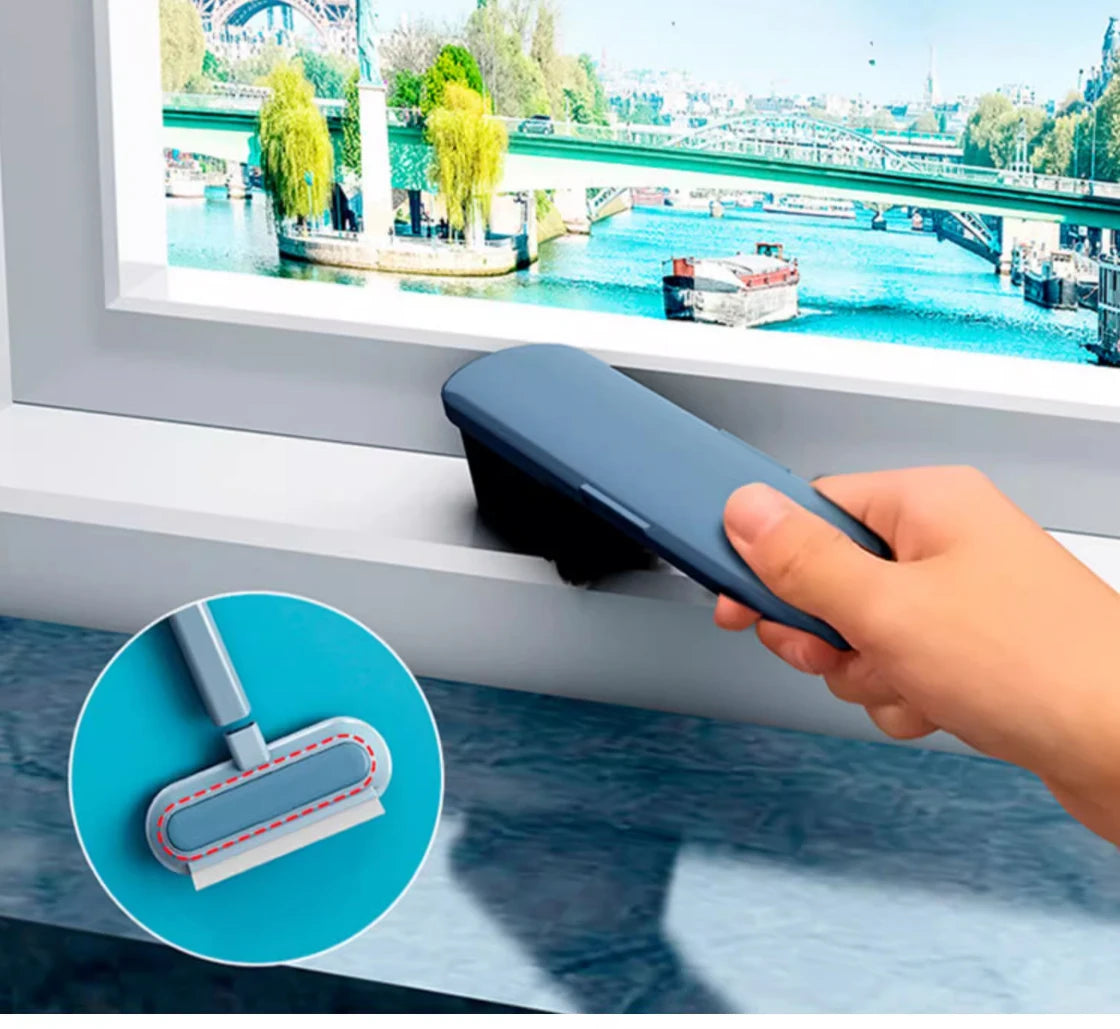 Pet Hair Remover Brush - 3-in-1 Long Handle Cleaning Tool