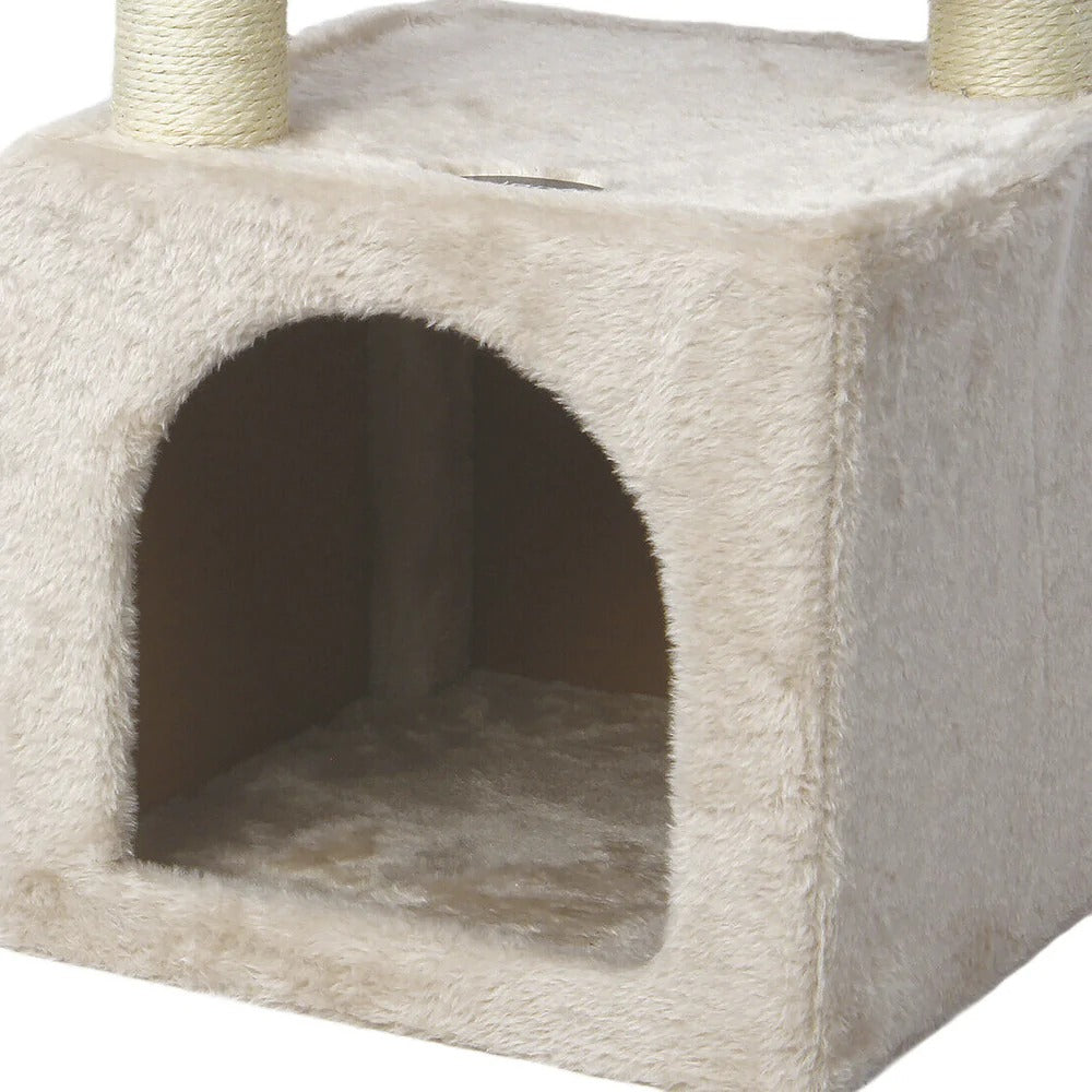 Multi-Level Cat Tree House Tower - Climbing & Scratching Activity Center