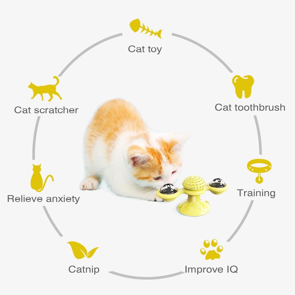 Interactive LED Whirling BallsActivated Cat Entertainment