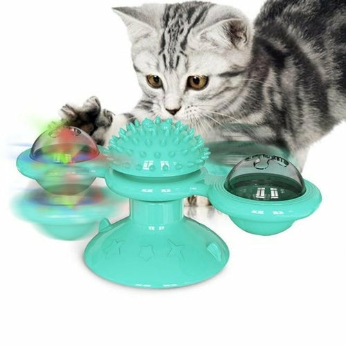 Interactive LED Whirling BallsActivated Cat Entertainment